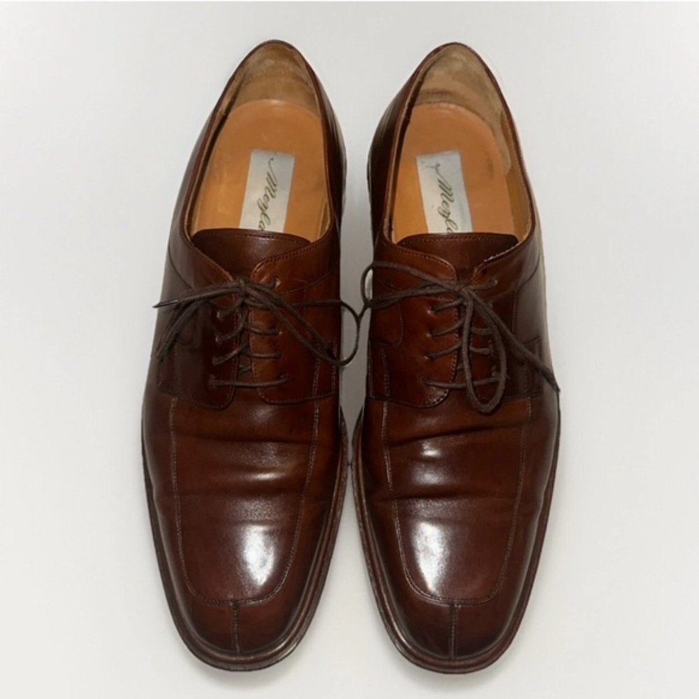 Mezlan Fiore Men's Brown Leather Oxford Lace-up Vero Cuoio Dress Shoes - US 11 M